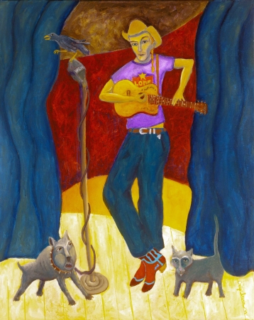 Singer with One Eye Dog by artist Craig IRVIN
